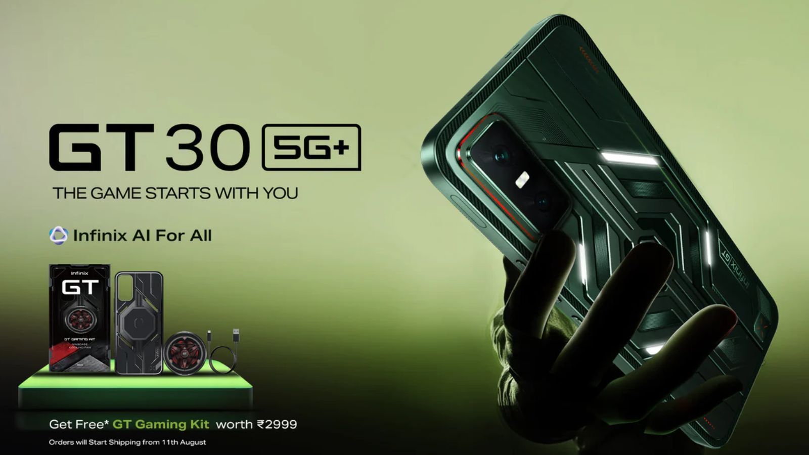 Infinix GT 30 5G+ Debuts in India with Gaming Triggers and Custom Lighting