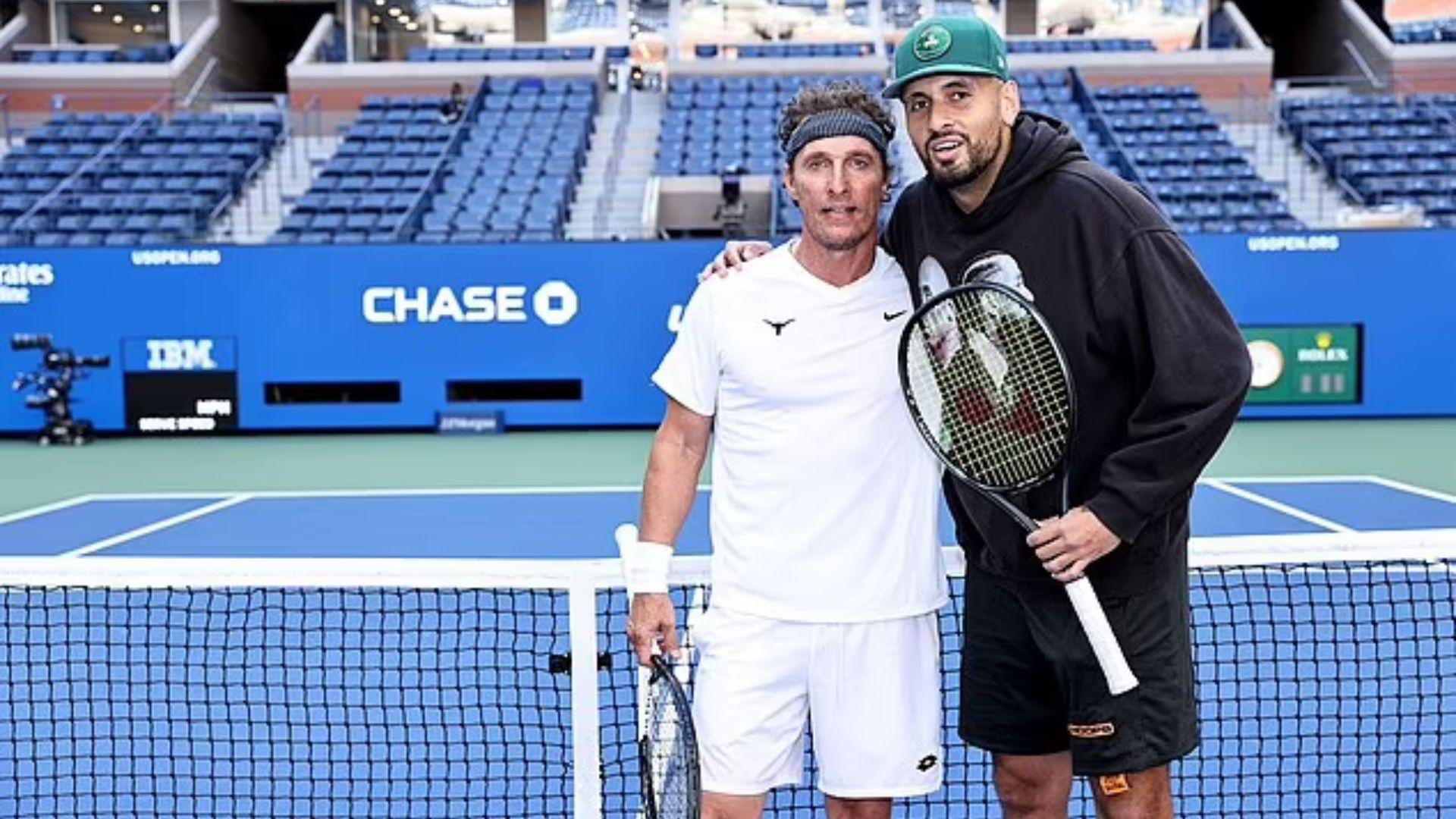 Matthew McConaughey and Nick Kyrgios Prepare for US Open 2025