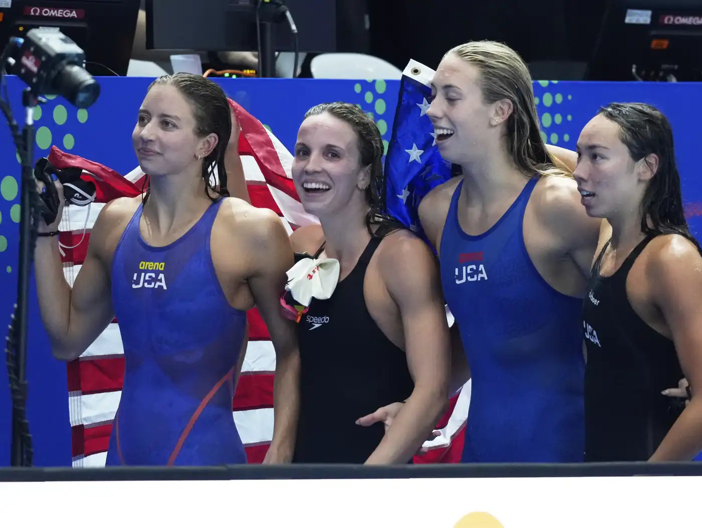 Americans Break Relay Record at World Swimming Championships